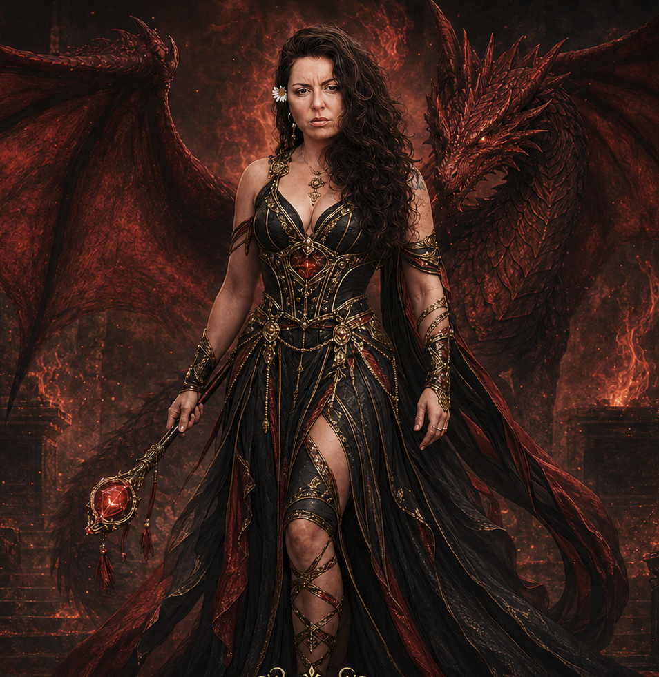 Illustrated portrait of Courtney Babbidge